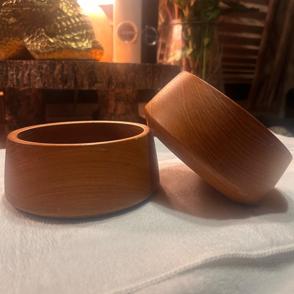 MCM Vintage wooden bowls